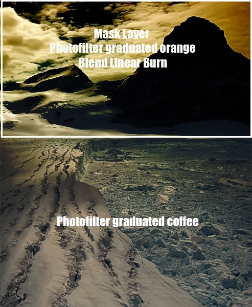 Creation of Dry Brush Glacier: Step 3